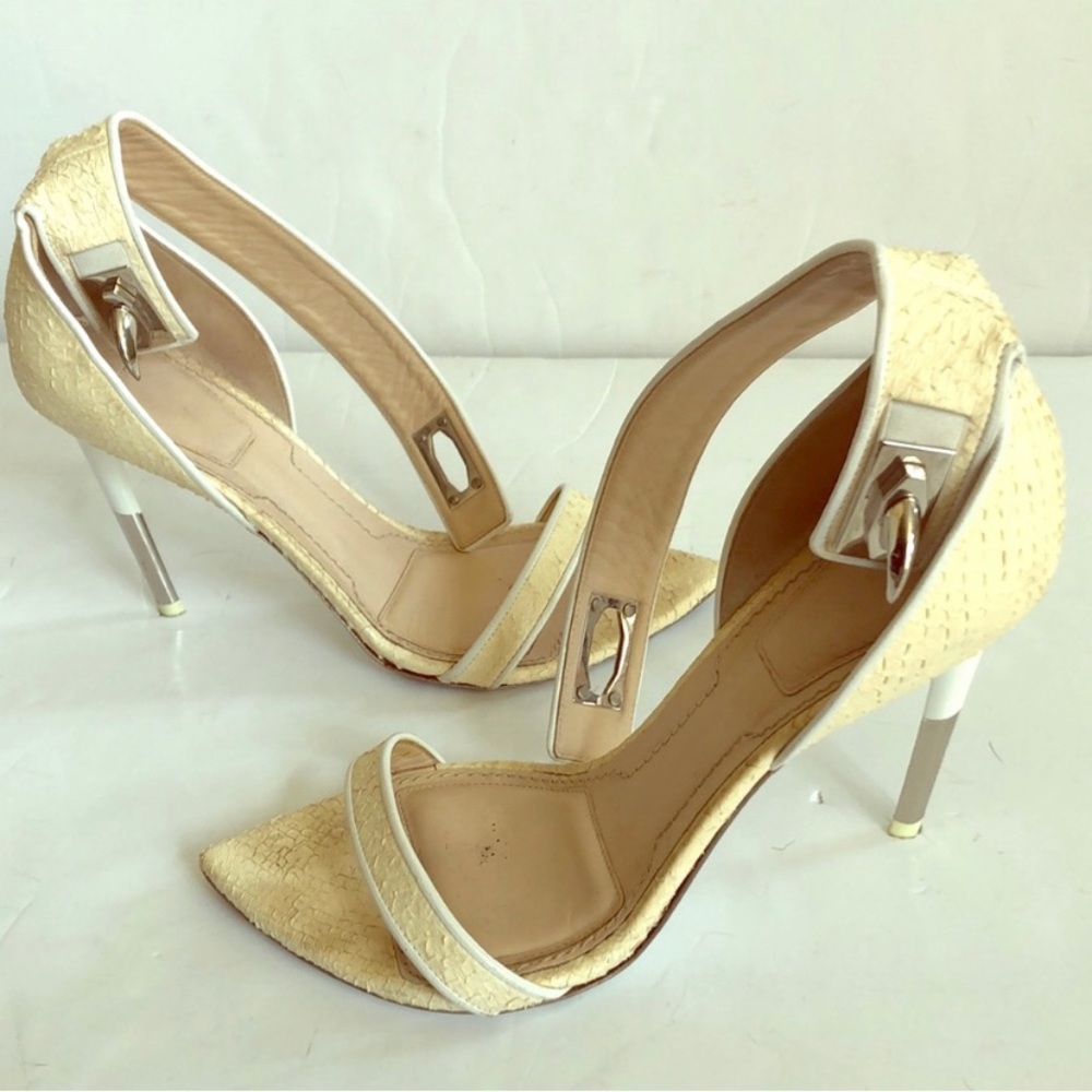 ***SOLD*** GIVENCHY SHARK TOOTH OPEN TOE HEELS